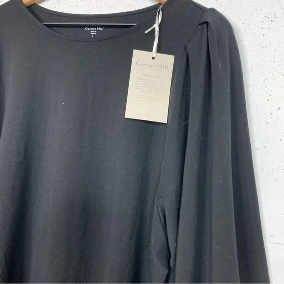 Garnet Hill Marlowe Comfort Knit Oversize Top Size - Picture 7 of 14